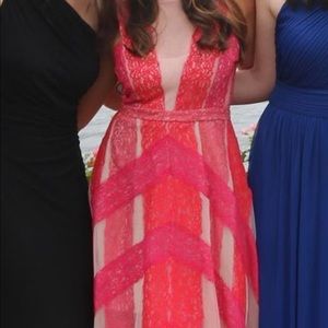 BCBGMAXAZERIA Joslyn Handkerchief Dress